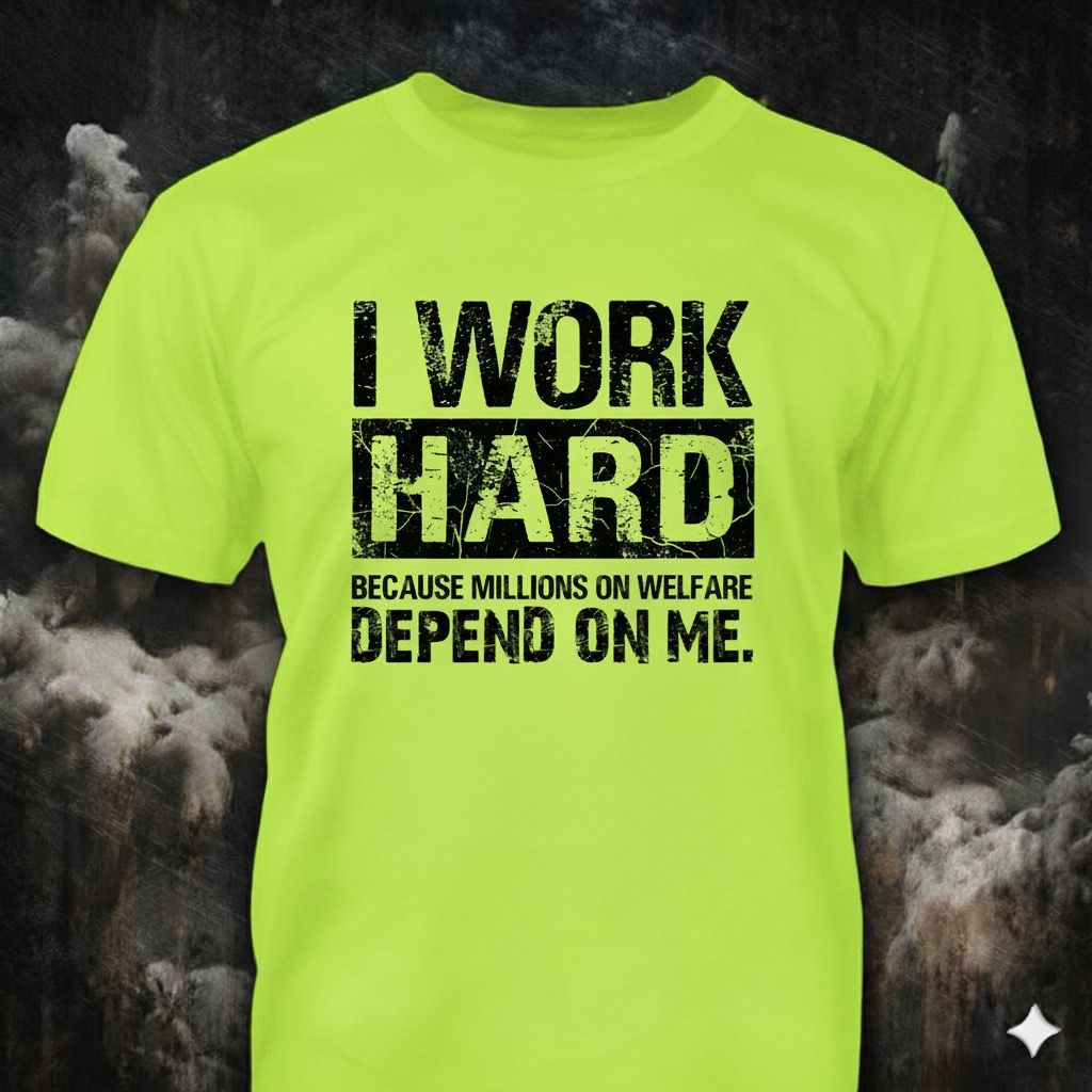 I Work Hard - Hi Vis